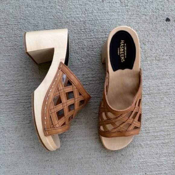 swedish hasbeens basket clogs new 39 no box - Picture 4 of 9